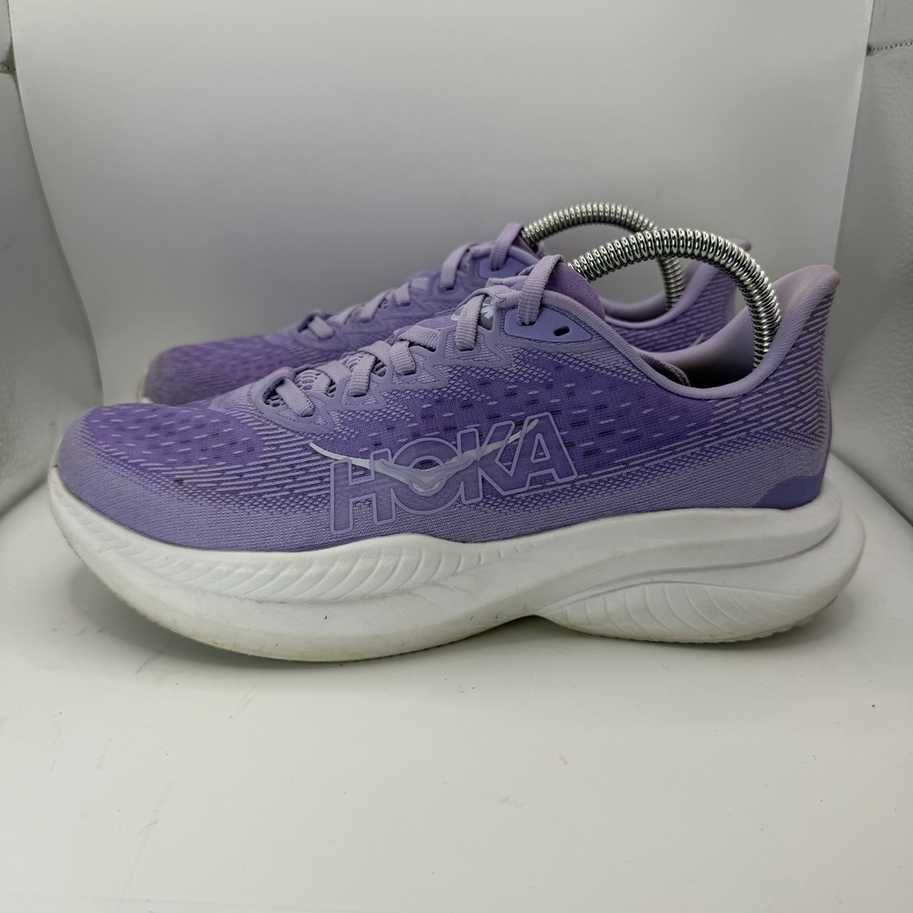 Hoka Mach 6 Running Shoes Sneakers Women's Size US 8.5B Purple Athletic Comfort